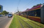 Łódź. Zderzenie tramwajów na Mickiewicza