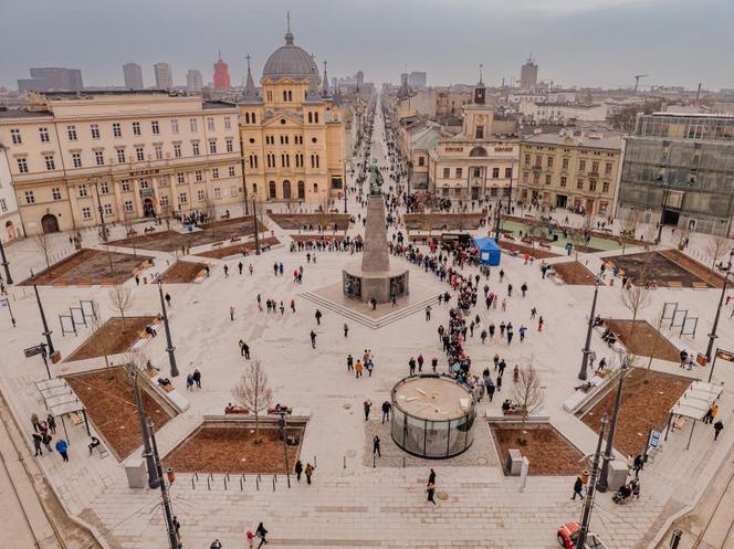 Plac Wolności w Łodzi po remoncie