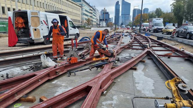 Budowa linii tramwajowej na ul. Kasprzaka w Warszawie