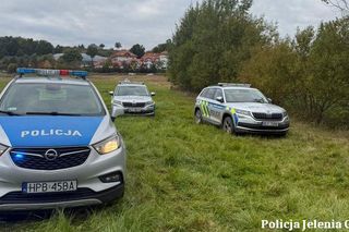 Policyjny pościg jak z filmu na Dolnym Śląsku. Padły strzały, próbował rozjechać policjanta