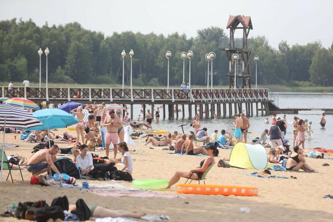 Plażowicze opanowali Pogorię III. Rekordowa frekwencja