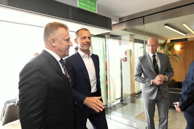 Prezes PZPN powitał prezydenta UEFA. Mamy zdjęcia [GALERIA]