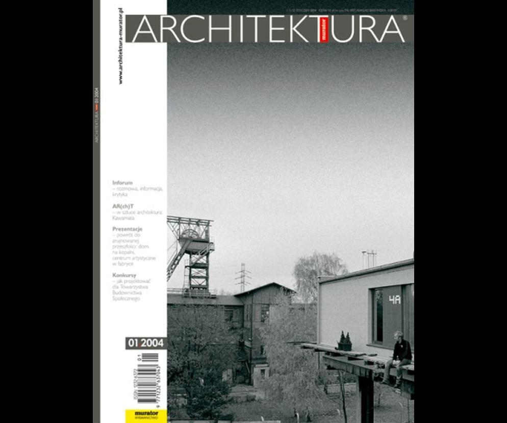 Okładka Miesięcznik Architektura 01/2004