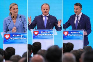 Liderzy KO cali na niebiesko! Tusk, Szłapka i Nowacka dobrani, jak nigdy. TO sekretny przekaz 