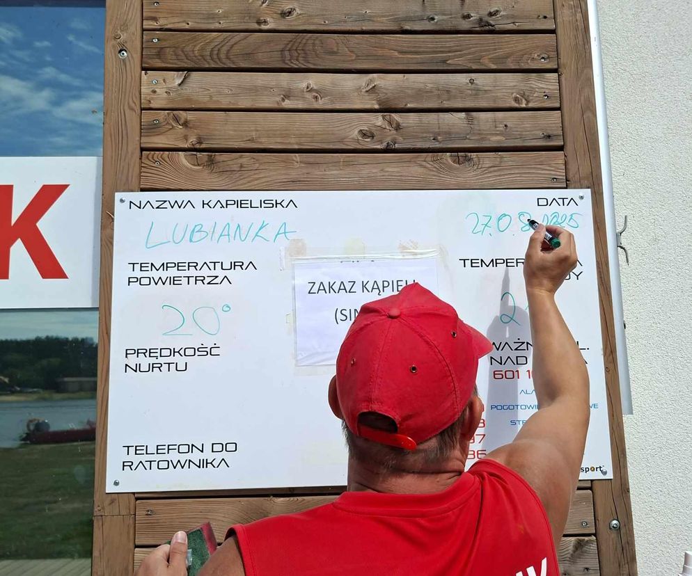 Sinice nad Lubianką! Zakaz kąpieli