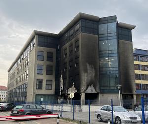 Pożar budynku Uniwersytetu Przyrodniczego we Wrocławiu 