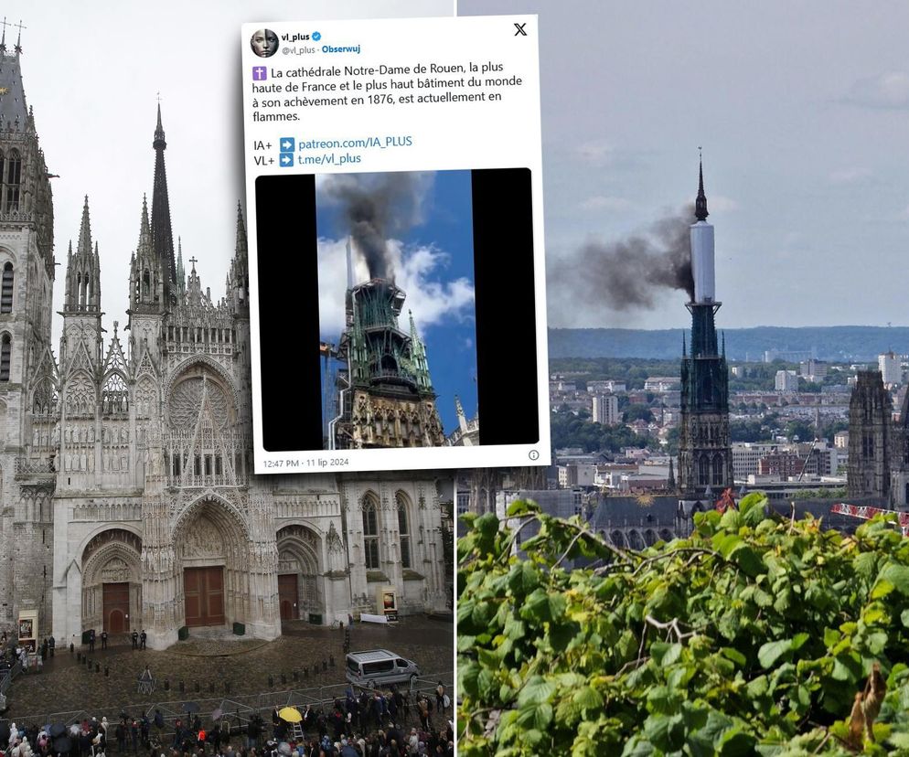 Pożar we Francji. Płonie słynna katedra