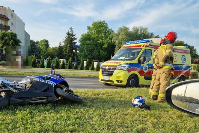 Lubelskie: Motocyklista uderzył w znak drogowy