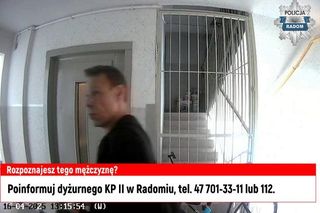 Czy poznajesz mężczyzne na zdjęciu. Radomska policja poszukuje podejrzanego o włamanie do mieszkania przy ul. Olsztyńskiej 