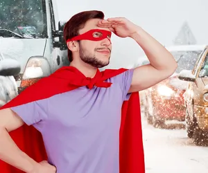 Kierowca tira pokazał całej Polsce, jak to się robi! Nie miał zamiaru czekać na drogowców