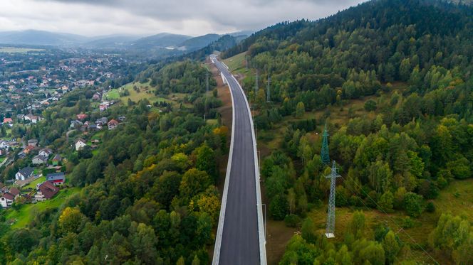 Budowa S1 Przybędza - Milówka, październik 2024