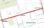 Tramwaj na Rakowieckiej w Warszawie – mapa