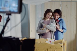 M jak miłość. Franka (Dominika Kachlik), syn Franki i Pawła - Antoni Lucjan, Marysia (Małgorzata Pieńkowska)