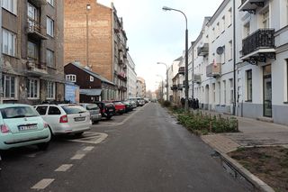 Ul. Środkowa w Warszawie przed przebudową