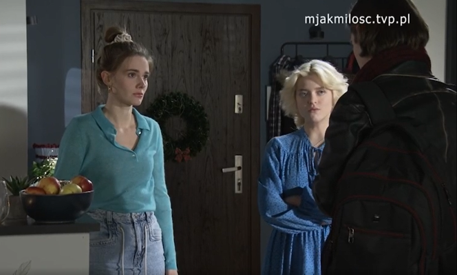 M jak miłość. Jasiek (Stanisław Dusza), Basia (Gabriela Raczyńska), Franka (Dominika Kachlik)