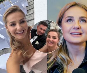 Małgorzata Socha ożeniła brata! Na jego ślubie miała wyjątkową sukienkę. Ale panny młodej nie przyćmiła