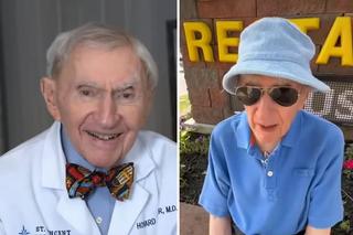 Ma 102 lata i nadal jest praktykującym lekarzem. Wymykał się z domu, żeby leczyć chorych 