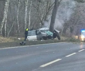 Podpalił samochód żony, a potem zginął w Białkowie