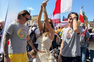 Małgorzata Rozenek i Radosław Majdan na Marszu 4 czerwca
