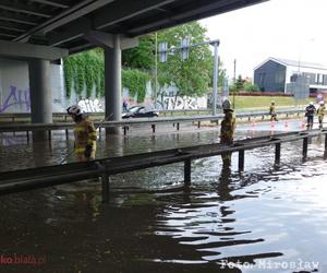 Ulica PCK w Bielsku-Białej całkowicie zalana