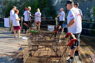 Sprzątanie dna Zakrzówka w Krakowie 2025