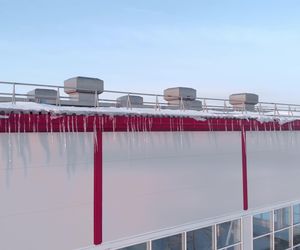 Bezpieczny dach i teren wokół hali – instalacje przeciwoblodzeniowe