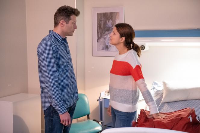 Na Wspólnej odcinek 2839. Olaf (Maciej Brzoska), Ada (Wiktoria Wolańska)