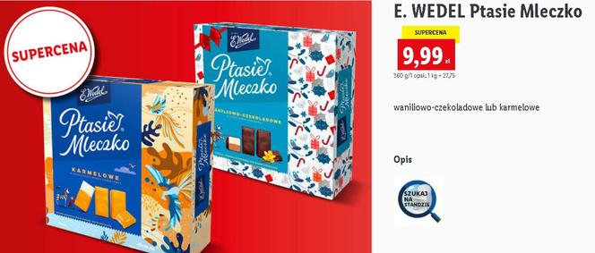 Ptasie mleczko E. Wedel 9,99 zł/360 g
