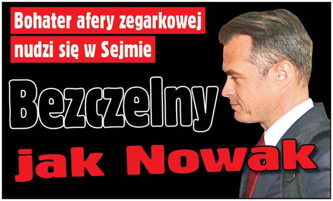 Bezczelny jak Nowak