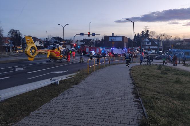 Wypadek w Katowicach. Nie żyje kobieta