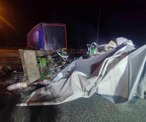 Śmiertelny wypadek na A1 pod Łodzią. Ciężarówka zderzyła się z samochodem dostawczym.