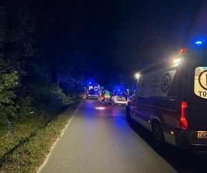 Nocny wypadek w Rudzie 