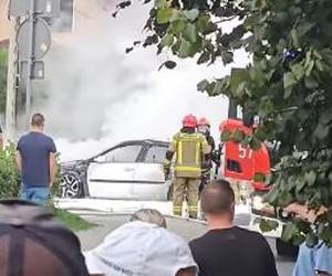 Pożar samochodu w Rudzie Śląskiej