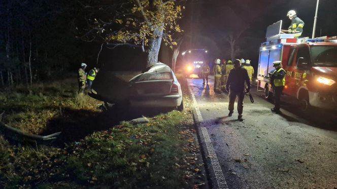 Nie żyje młody kierowca. Uderzył autem w drzewo