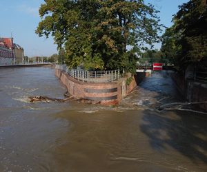 Wrocław. Fala w centrum miasta.