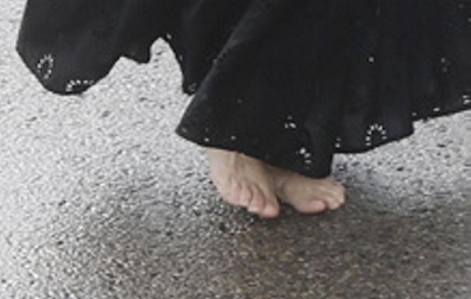 Gabriela Muskała boso na pogrzebie Joanny Kołaczkowskiej