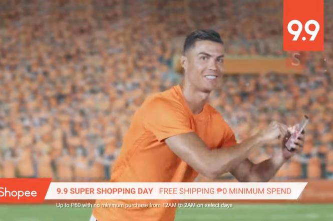 Cristiano Ronaldo w reklamie Shopee
