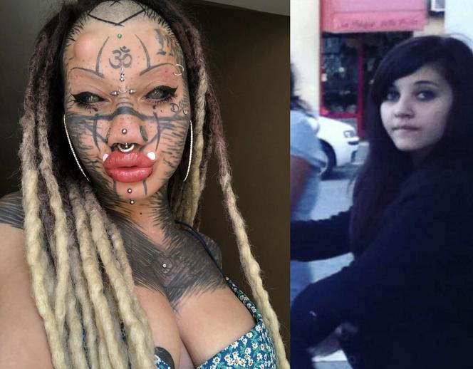  Ta dziewczyna myśli, że jest kotem. Ma 72 kolczyki, zmodyfikowaną twarz i rozszczepiony język. Szokujące zdjęcia! 