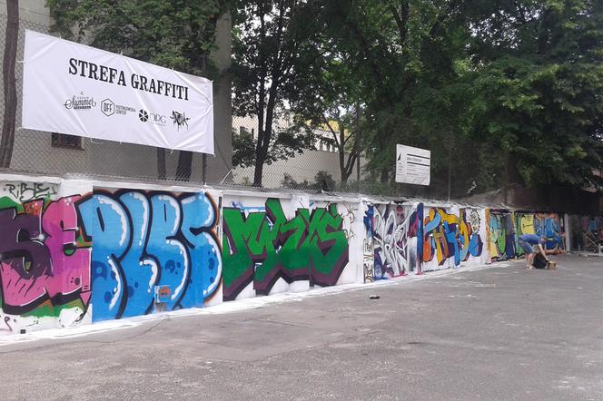 Legalna ściana graffiti na Off Piotrkowska Center