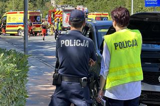 Koszmarny wypadek na Woronicza. Do sieci trafiło wstrząsające nagranie z wypadku