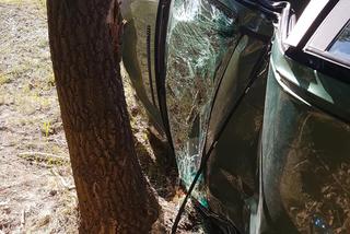 Wypadek samochodu osobowego w Legionowie