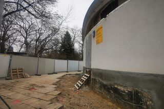 Muszla koncertowa w parku Praskim (luty 2025)