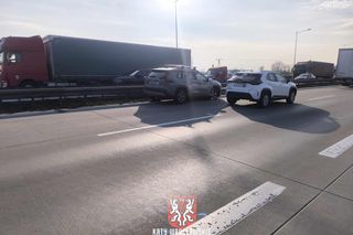 21.03.2025 - wypadek na autostradzie A4 pod Wrocławiem