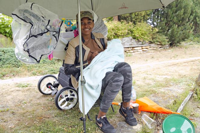 Divine Kitenge Martyńska (Carina z serialu Barwy szczęścia) z synem Erykiem