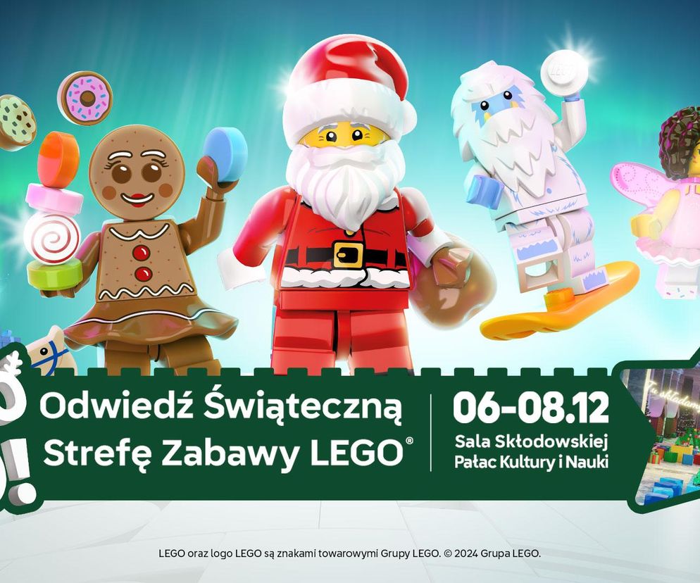 Świąteczna Strefa Zabawy LEGO w Warszawie. Twórcza rodzinna przestrzeń