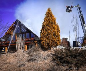 Pożar kultowej bieszczadzkiej restauracji Wilcza Jama