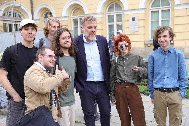 Protest studentów Uniwersytetu Warszawskiego w obronie Palestyny