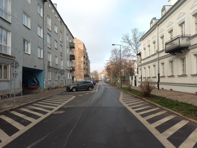 Ul. Środkowa w Warszawie przed przebudową