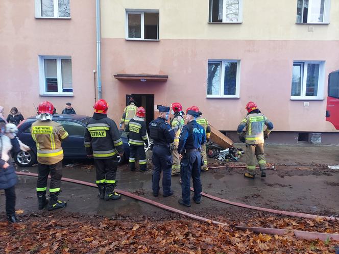 Pożar przy Żeromskiego w Starachowicach