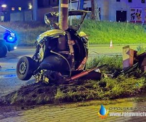 Koszmarny wypadek w centrum Opola. Kierowca uciekał przed policją